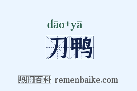 刀鸭是什么意思的图片